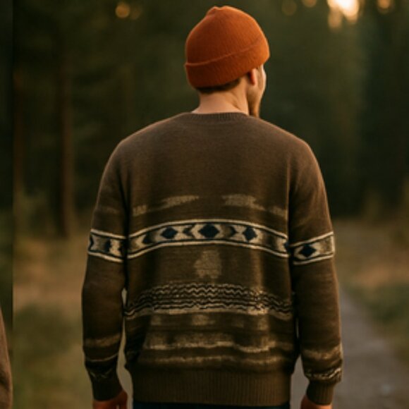 Vintage Windridge Men’s Sweater – XXLT – Made in Korea — Cozy Winter Knit - Picture 11 of 16